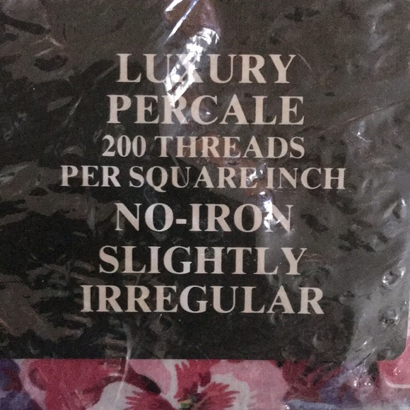 Luxury Percale Cal floral 4 piece King Bed Set 200 Thread Count New!